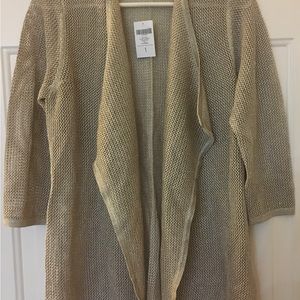 Gold Cardigan Sweater